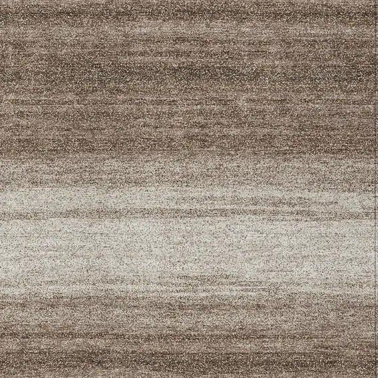 Brown And Beige Striped Washable Indoor Outdoor Area Rug Photo 6