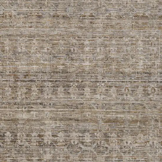Brown And Beige Striped Washable Indoor Outdoor Area Rug Photo 7