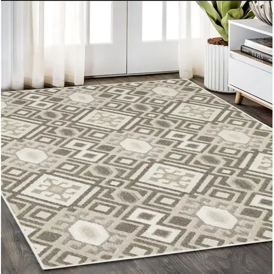 Brown And Beige Tribal Area Rug Photo 1