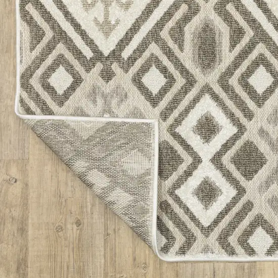 Brown And Beige Tribal Area Rug Photo 9