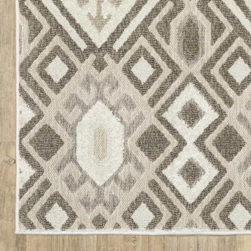 Brown And Beige Tribal Area Rug Photo 4
