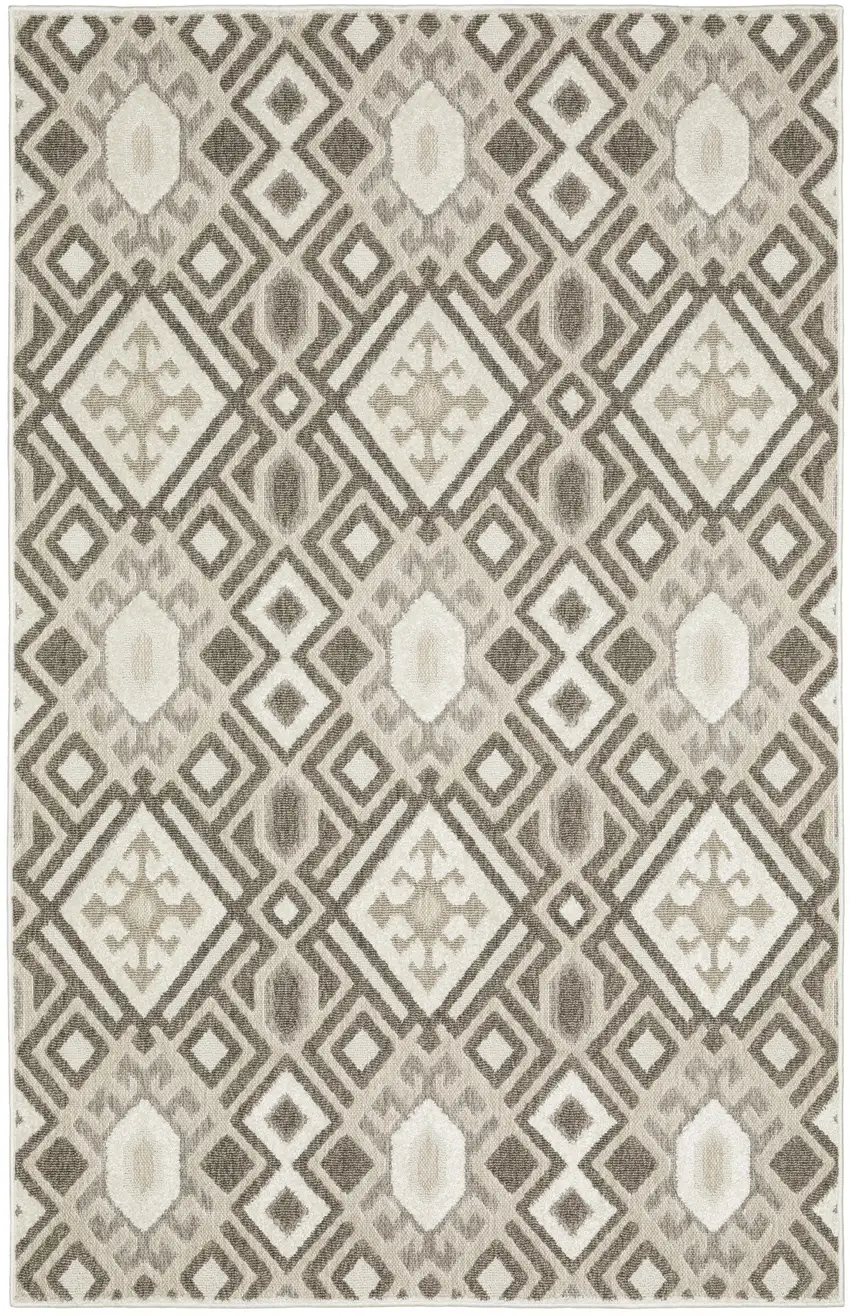 Brown And Beige Tribal Area Rug Photo 4