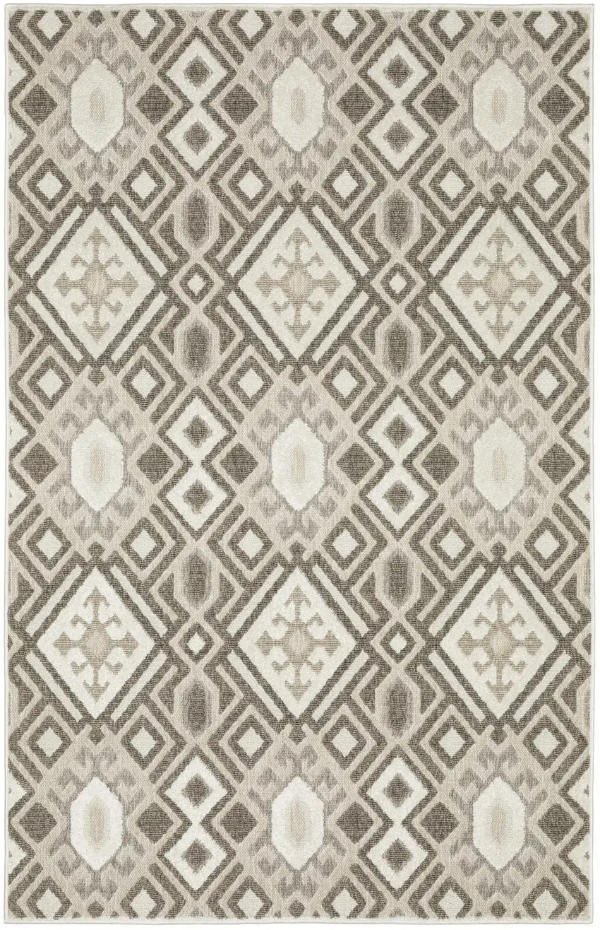 Brown And Beige Tribal Area Rug Photo 2