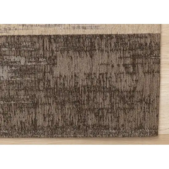 Brown And Black Abstract Area Rug Photo 9