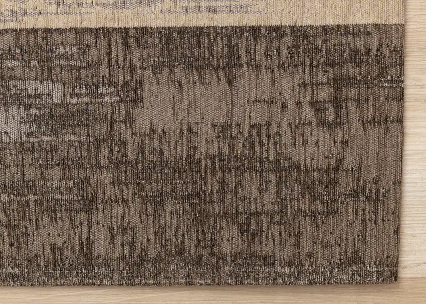 Brown And Black Abstract Area Rug Photo 9