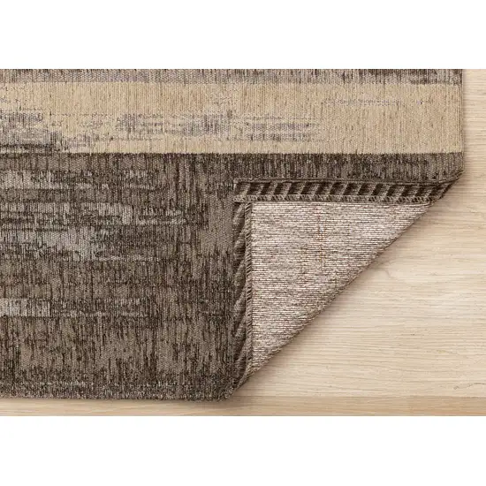 Brown And Black Abstract Area Rug Photo 9