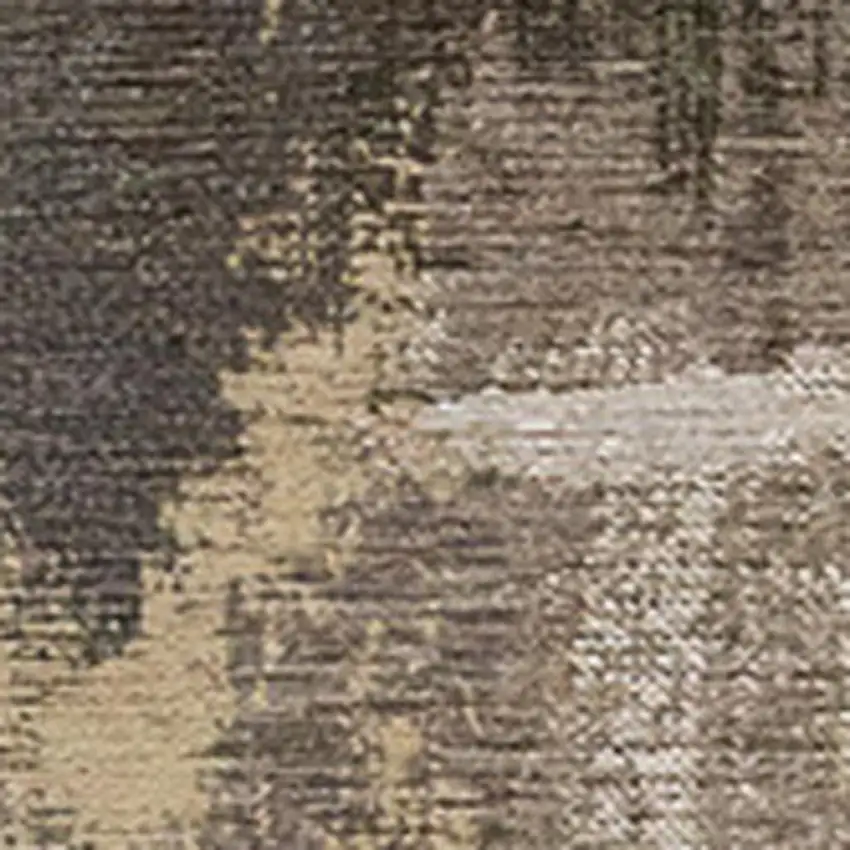 Brown And Black Abstract Area Rug Photo 4