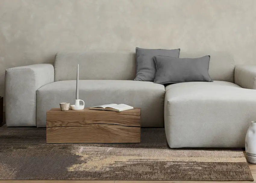 Brown And Black Abstract Area Rug Photo 7