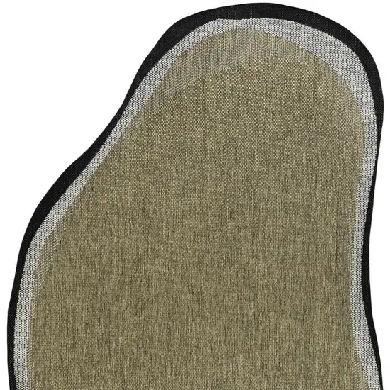 Brown And Black Abstract Indoor Outdoor Area Rug Photo 2