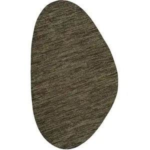 Photo of Brown And Black Medallion Indoor Outdoor Area Rug