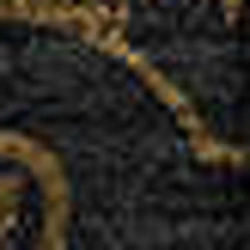 Brown And Charcoal Medallion Washable Area Rug With UV Protection Photo 3