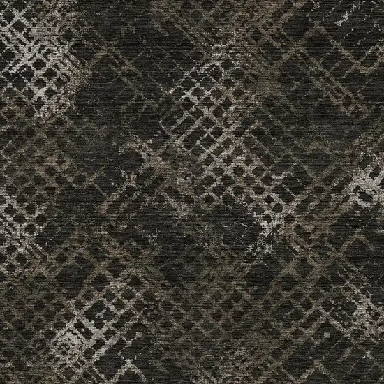 Brown And Chocolate Geometric Washable Indoor Outdoor Area Rug Photo 6