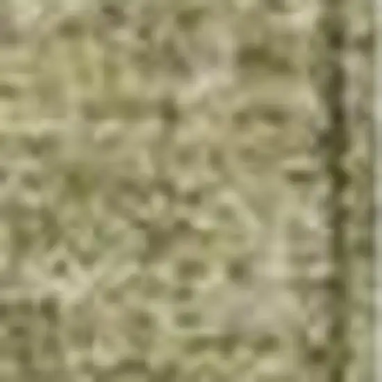 Brown And Fern Green Abstract Washable Indoor Outdoor Area Rug Photo 3