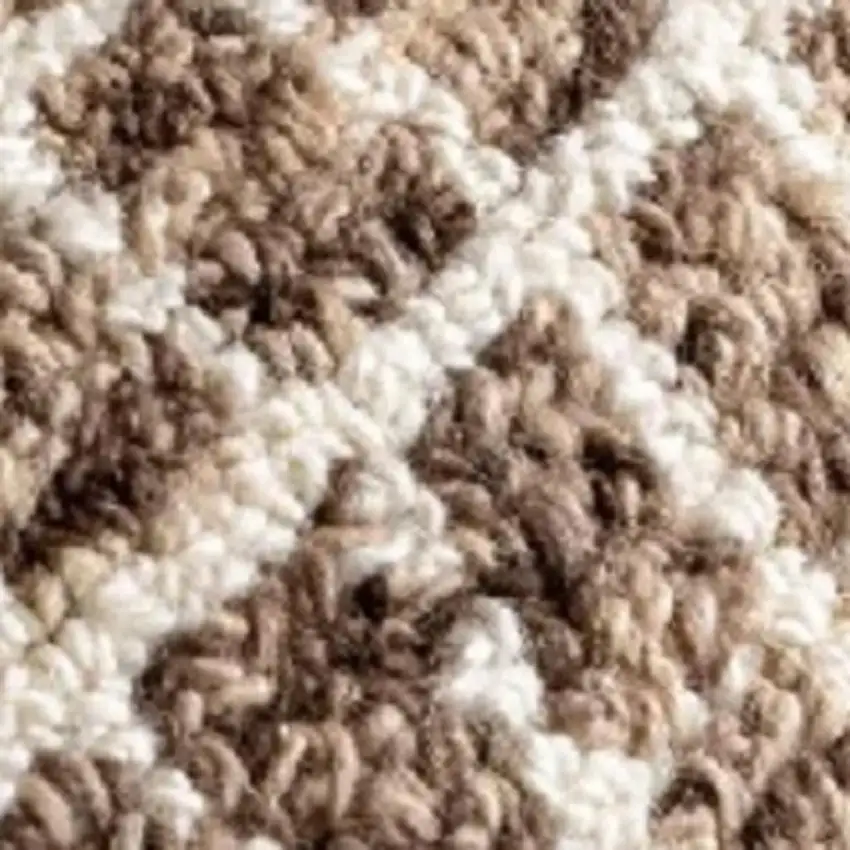 Brown And Gray Geometric Area Rug Photo 2