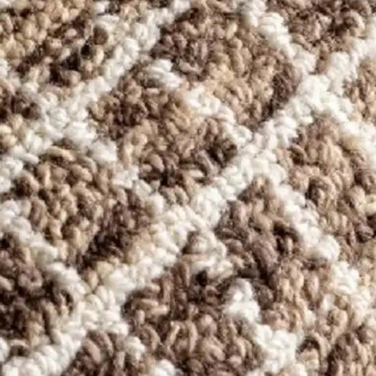 Brown And Gray Geometric Area Rug Photo 3