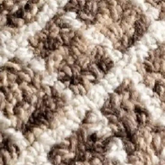 Brown And Gray Geometric Area Rug Photo 2