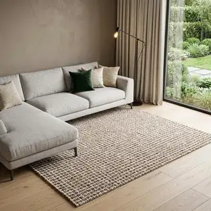 Photo of Brown And Gray Geometric Area Rug