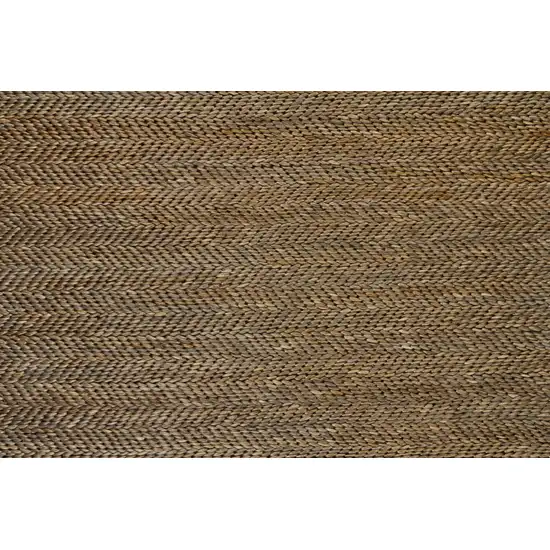 Brown And Gray Hand Woven Area Rug Photo 9