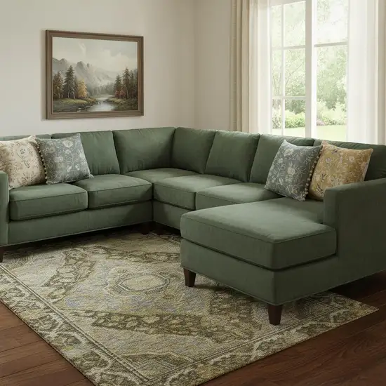 Brown And Gray Oriental Washable Area Rug With UV Protection Photo 2