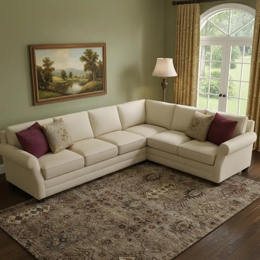 Brown And Gray Southwestern Washable Area Rug With UV Protection Photo 1