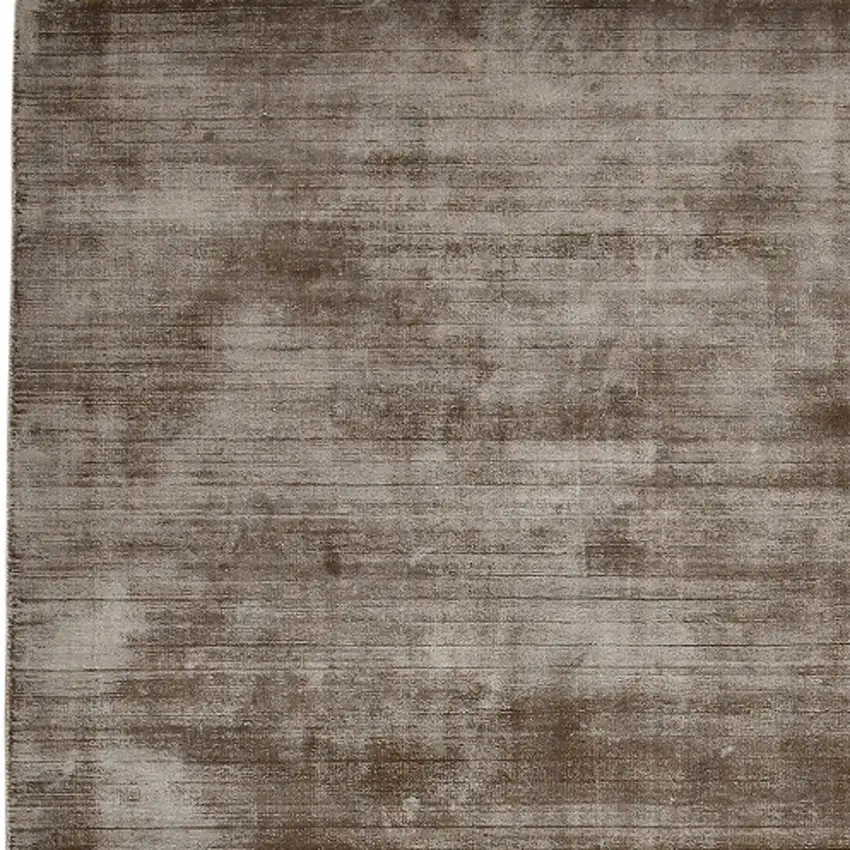 Brown And Gray Striped Hand Woven Area Rug Photo 7