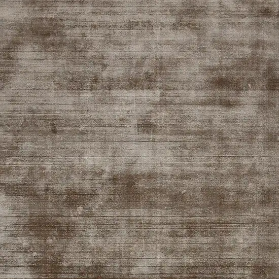 Brown And Gray Striped Hand Woven Area Rug Photo 8