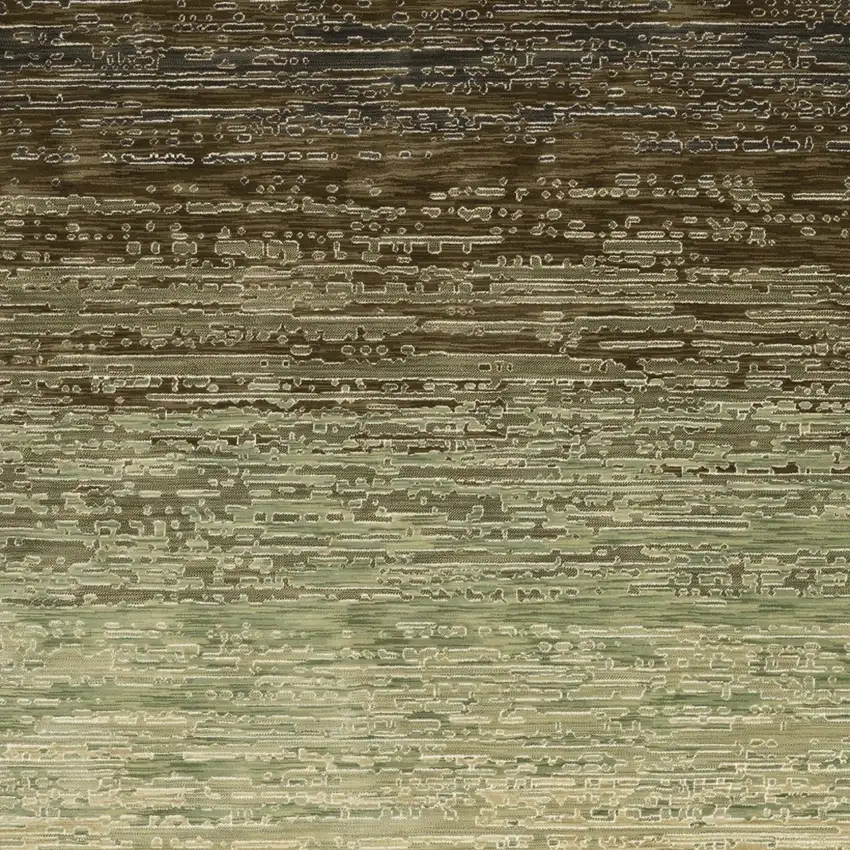 Brown And Green Abstract Area Rug Photo 8