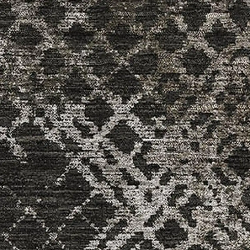 Brown And Ivory Abstract Geometric Washable Area Rug With UV Protection Photo 3