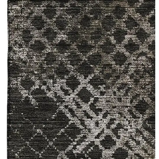 Brown And Ivory Abstract Geometric Washable Area Rug With UV Protection Photo 4