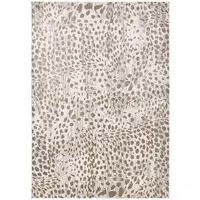 Photo of Brown And Ivory Abstract Stain Resistant Area Rug