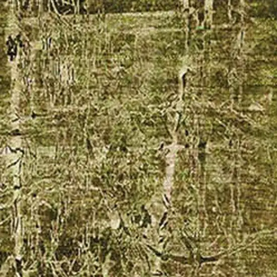 Brown And Ivory Abstract Washable Area Rug With UV Protection Photo 3