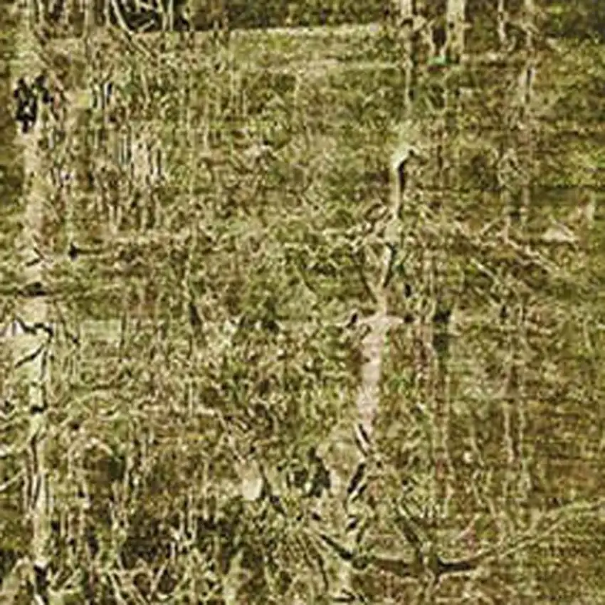 Brown And Ivory Abstract Washable Area Rug With UV Protection Photo 3