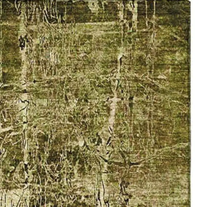 Brown And Ivory Abstract Washable Area Rug With UV Protection Photo 4