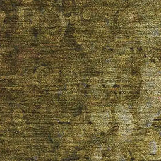 Brown And Ivory Abstract Washable Area Rug With UV Protection Photo 3