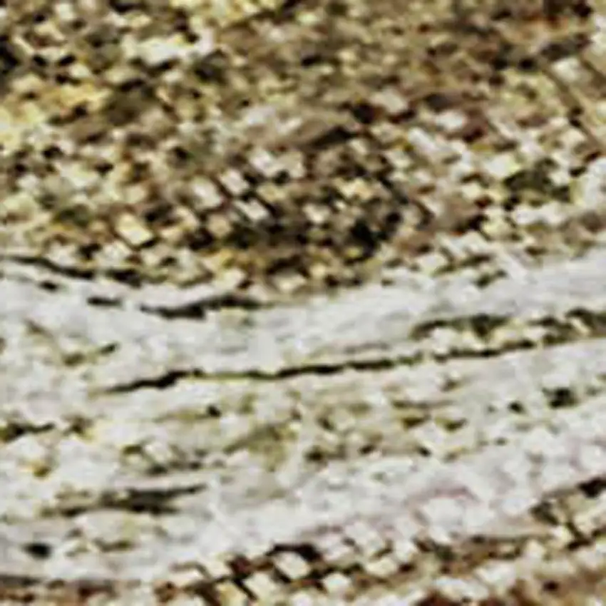 Brown And Ivory Abstract Washable Area Rug With UV Protection Photo 3