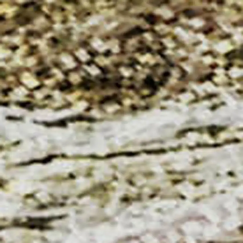 Brown And Ivory Abstract Washable Area Rug With UV Protection Photo 2