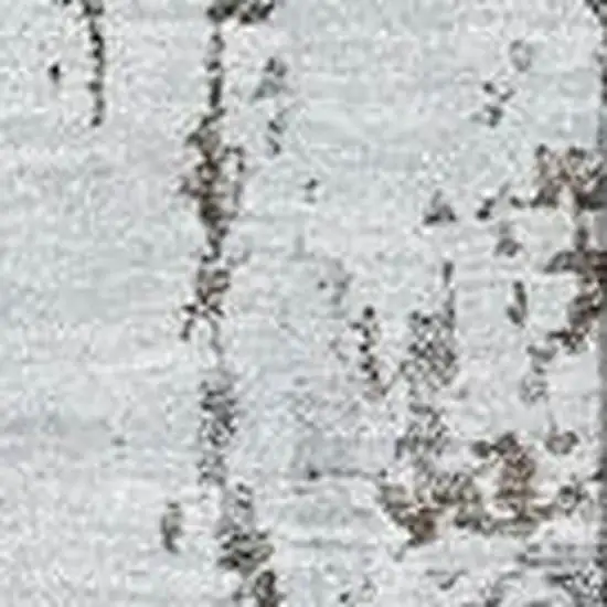 Brown And Ivory Abstract Washable Area Rug With UV Protection Photo 2