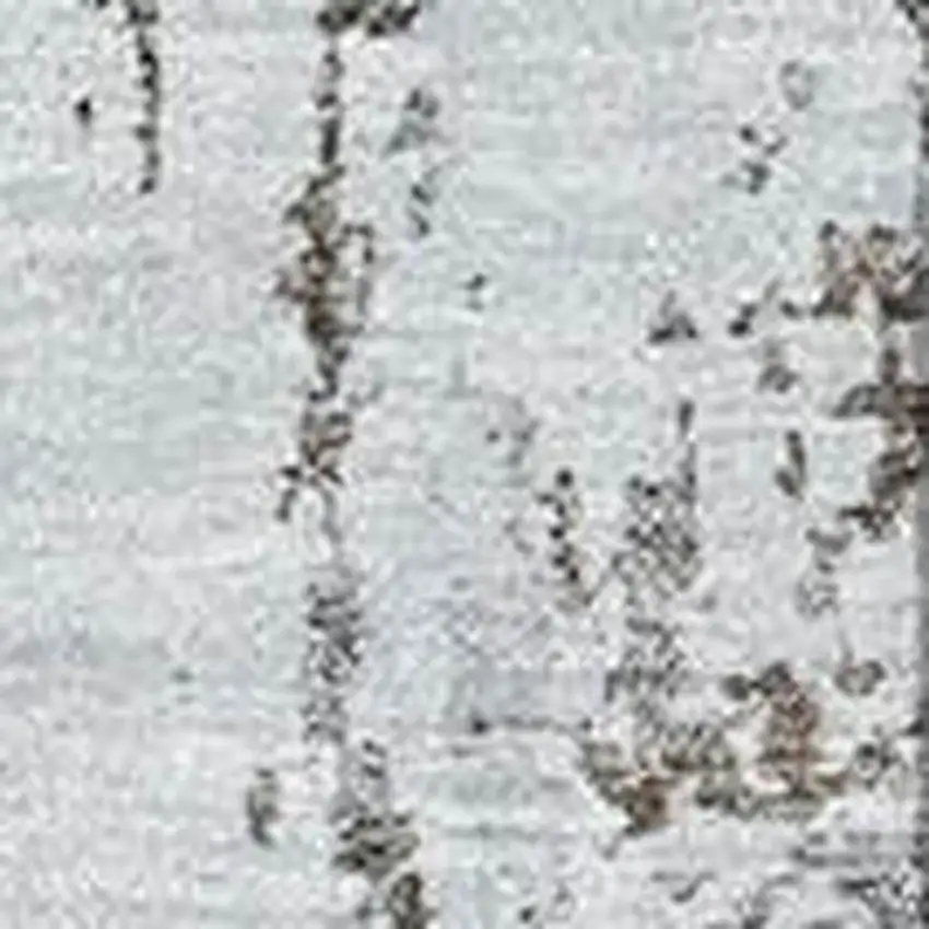 Brown And Ivory Abstract Washable Area Rug With UV Protection Photo 2