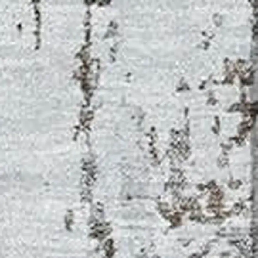 Brown And Ivory Abstract Washable Area Rug With UV Protection Photo 2