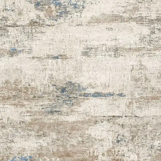 Brown And Ivory Abstract Washable Area Rug Photo 2