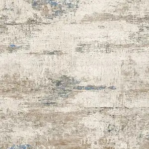 Photo of Brown And Ivory Abstract Washable Area Rug