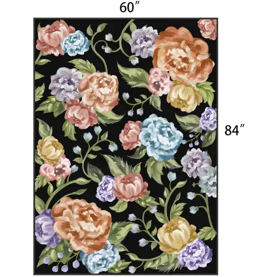 Brown And Ivory Abstract Washable Area Rug Photo 6