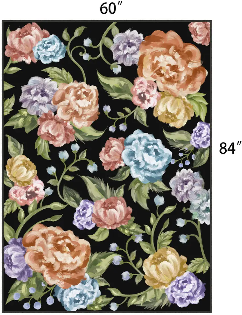 Brown And Ivory Abstract Washable Area Rug Photo 6