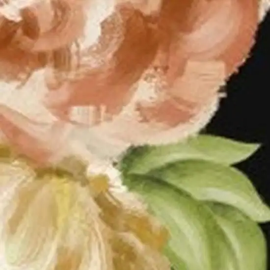 Black Green And Orange Floral Washable Area Rug Photo 7