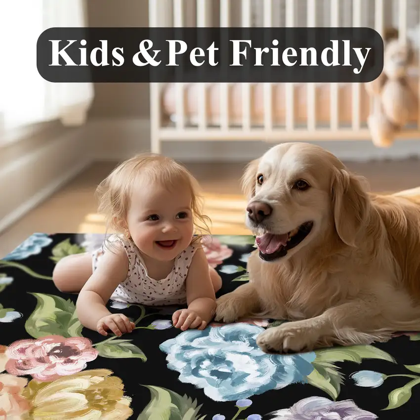 Brown And Ivory Abstract Washable Area Rug Photo 4