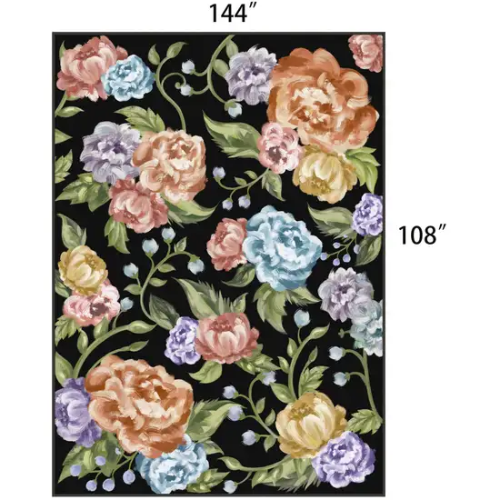 Brown And Ivory Abstract Washable Area Rug Photo 6