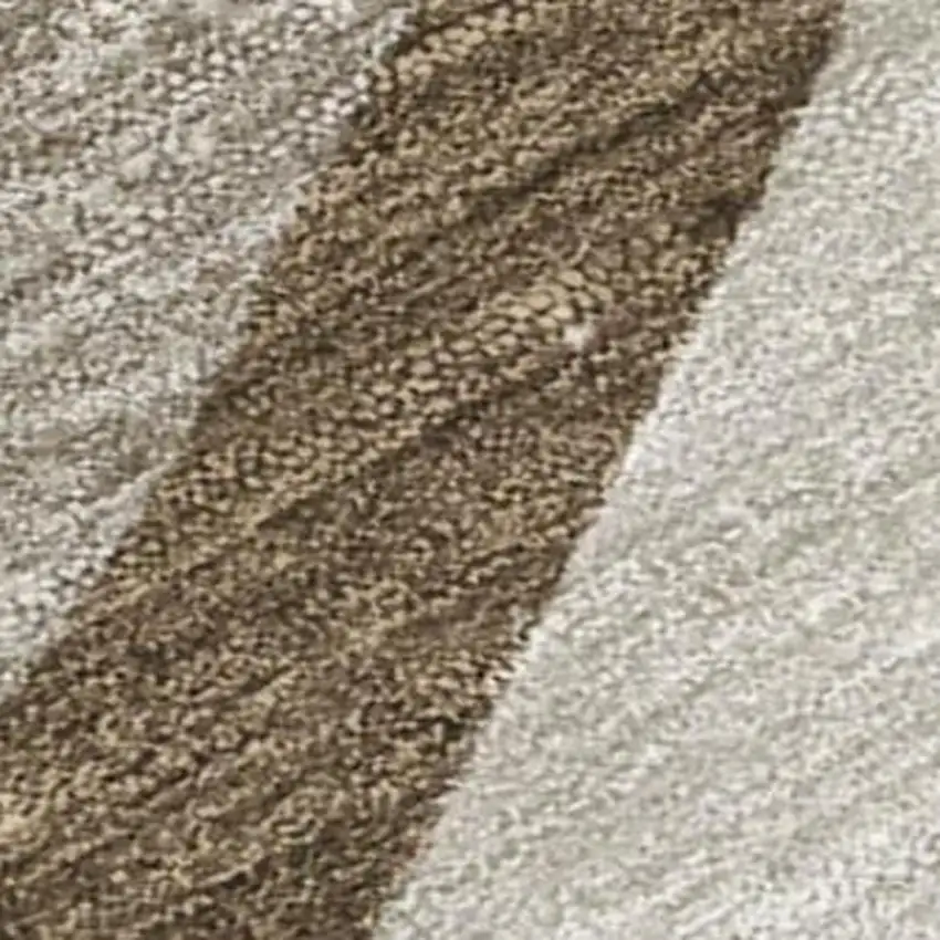 Brown And Ivory Abstract Washable Indoor Outdoor Area Rug Photo 3