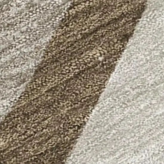 Brown And Ivory Abstract Washable Indoor Outdoor Area Rug Photo 3