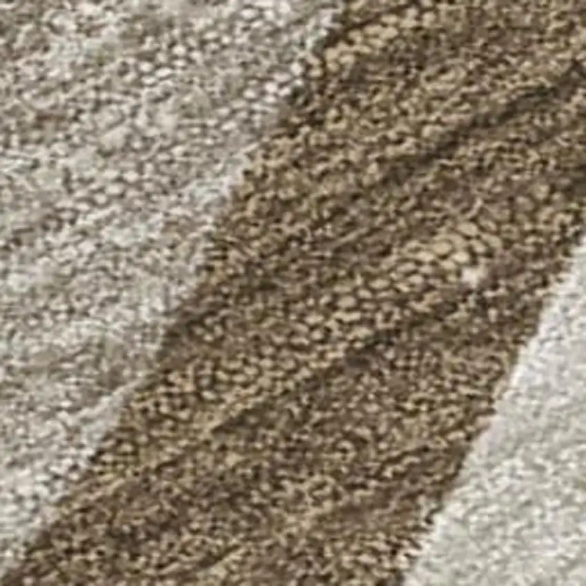 Brown And Ivory Abstract Washable Indoor Outdoor Area Rug Photo 2