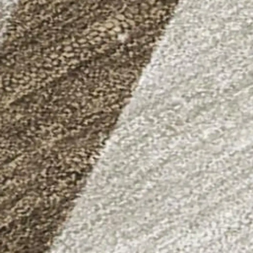 Brown And Ivory Abstract Washable Indoor Outdoor Area Rug Photo 3